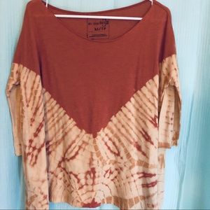 We the Free people dip tie dye oversized shirt